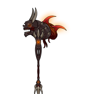 Petrified Fiend Mace Red