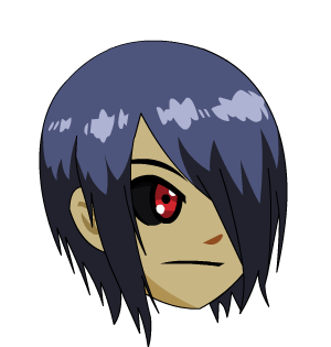 Touka Hair Ghoul Eye