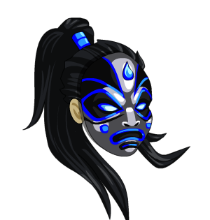 Water Ring Oni Mask