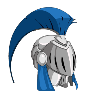 Blue Stone Knight Helm