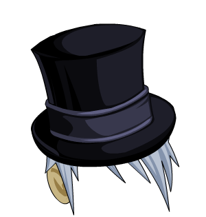 Formal Dark Caster Top Hat Hair