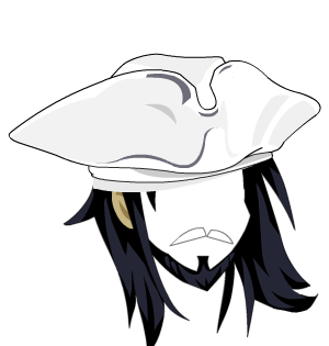 White Voltaire Pirate Hat