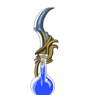 Dagger And Blue Potion