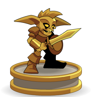 Gold Sneevil Statue