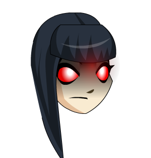 Bangs and Red Eyes